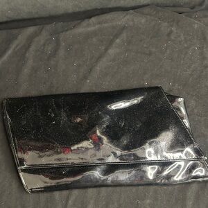 Elegant Black Clutch Bag-vintage Laura Adam’s ladies purse-#454